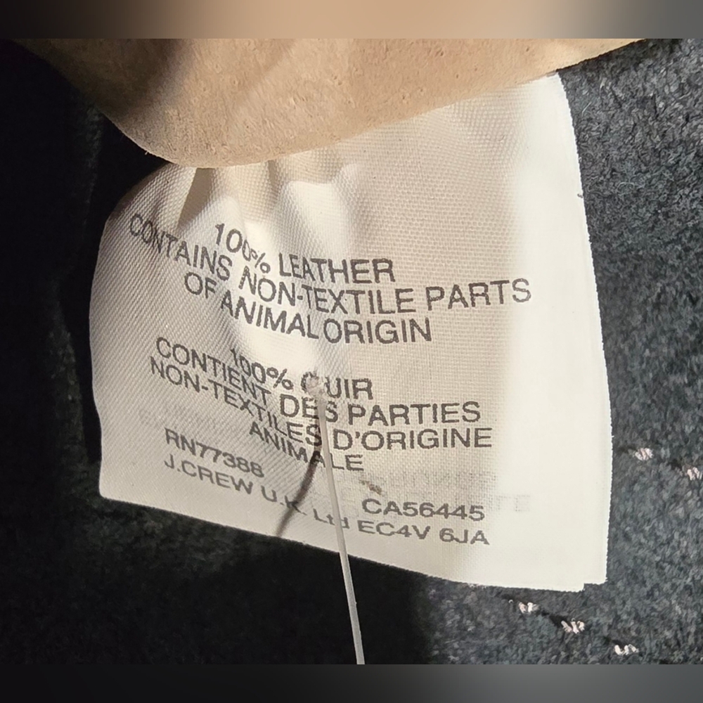 J.Crew Signet Black Pebbled Leather Tote Bag - Picture 7 of 10